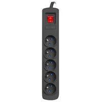 Armac Surge Protector Arc5 1.5M 5X French Outlets Black