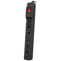 Armac Surge Protector Multi M6 3M 6X French Outlets Black