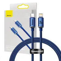 Baseus Crystal cable Usb-C to Lightning, 20W, 1.2M Blue
