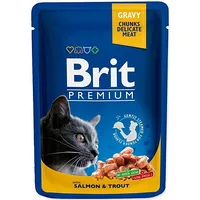 Brit Premium Cat Salmon And Trout  - wet cat food 100G
