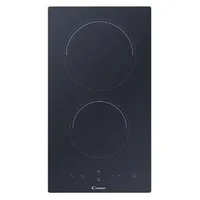 Candy Induction Domino Hob Cid 30/G3, 2 cooking zones, Width 28.8 cm, Black color