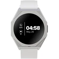 Canyon Otto Sw-86, Smart watch Realtek 8762Dk Lcd 1.3 Ltps 360X360Px, GF 1Gesture 192Kb Li-Ion polymer battery 3.7V 280Mah,Silver aluminum alloy case middle frameplastic bottom casewhite silicon