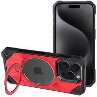 Armor Mag Cover case compatible with Magsafe for Iphone 15 Pro red