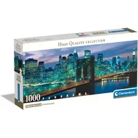 Clementoni Puzzle 1000 elements Compact Panorama New York Brooklyn Bridge

