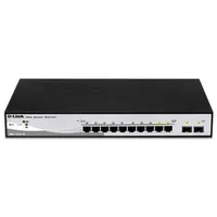D-Link Managed L2 Gigabit Ethernet 10/100/1000 1U Black - Grey network switch Dgs-1210-10