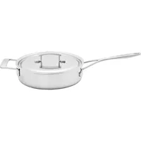 Demeyere Deep frying pan with 2 handles and lid  Industry 5 - 24 cm
