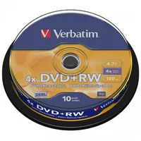 DvdRw 4.7Gb Verbatim 4X 10Er Cakebox 43488