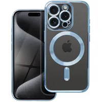 Electro Mag Cover case compatible with Magsafe for Iphone 15 Pro blue