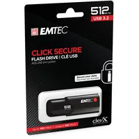 Emtec Usb Flashdrive 512Gb B120 Click Secure 3.2 100Mb/S