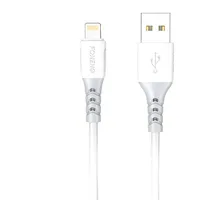 Foneng Usb to Lightning Cable  X66, 20W, 3A, 1M White
