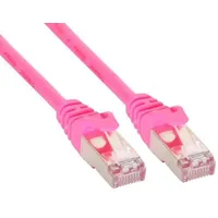Fujtech Inline Cat5E Sf / Utp network cable, 0.5 m, pink 72550M
