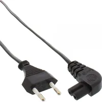 Fujtech Inline Cee 7/16 - C7 power cord with angle connector, 2 m 16654G
