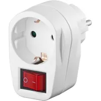 Goobay socket with on / off switch, white 94272
