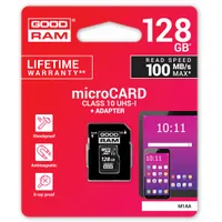 Goodram  microSDXC class 10 Uhs I 128Gb Memory Card Adapter