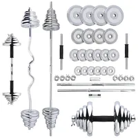 Hms Stc55 3-In-1 weight set in case Straight and broken barbells, barbells 55 kg
