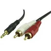 Intos Inline 2 x Rca male to 3.5 mm cable, 1.8 m 301968
