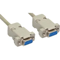 Intos Inline null modem cable with 9-Pin Sub D connections, 2 m 12222C
