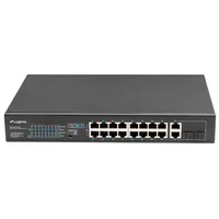 Lanberg Switch rack 19 Poe 16X 100Mb /2X Combo  Gigabit Ethernet 150W
