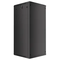 Lanberg wall-mounted installation rack cabinet 19 27U 600X600Mm black Glass door
