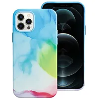 Leather Mag Cover case for Iphone 12 Pro color splash