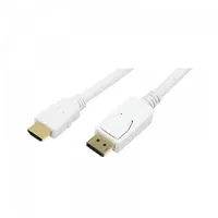 Logilink Cable Displayport to Hdmi, 2M, White Cv0055