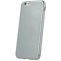 Mocco Carbon Premium Series Back Case Silicone For Samsung G920 Galaxy S6 Silver