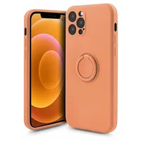 Mocco Pastel Ring Silicone Back Case for Samsung Galaxy S22 Plus 5G Orange