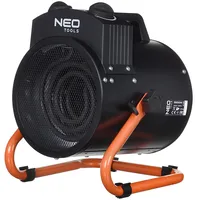 Neo Tools 90-068 electric space heater Stainless steel 3000 W Ipx4 Black

