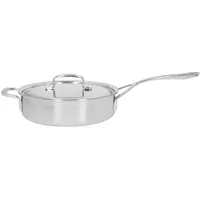 No name Demeyere 5-Plus Sauté frying pan with 2 handles and lid, 40850-853-0 - 24 Cm
