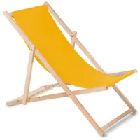 No name Wooden chair made of quality beech wood with three adjustable backrest positions gold color Greenblue Gb183
