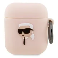 Original case Karl Lagerfeld Kla2Runikp for Apple Airpods 1 / 2 3D Sil Nft pink