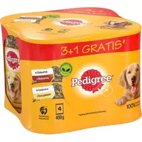 Pedigree Wet food 2X Beef Chicken for dogs 4X400G
