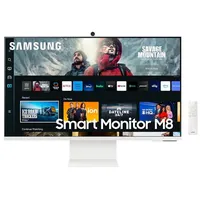Samsung Monitor 32 inches Ls32Cm801Uuxdu Va 3840X2160 Uhd 169 1Xhdmi 1Xusb-C 65W 2Xusb 2.0 4MsGtg Wifi/Bt HasPivot Webcam speakers flat white Smart 2 la
