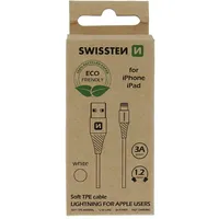 Swissten Eco Friendly Fast Charge 3A Lightning Data and Charging Cable 1.2M