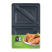 Tefal Triangle toasted sandwich set for Snack Collection Xa800212 Dimensions W x L 13 22.5 cm Black