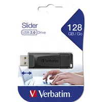 Verbatim Usb-Stick 128Gb  Store n Go Slider Usb2.0 49328