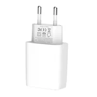Xo Wall charger  L57, 2X Usb Usb-C cable White
