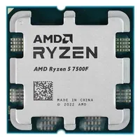 Amd Cpu Desktop Ryzen 5 6C/12T 7500F 5.2Ghz Max, 38Mb,65W,Am5 Mpk, with Wraith Stealth Cooler