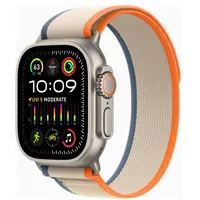 Apple Watch Ultra 2 Gps  Cellular, 49Mm Titanium Case with Orange/Beige Trail Loop - S/M