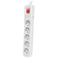 Armac Surge Protector Arc5 1.5M 5X French Outlets Grey