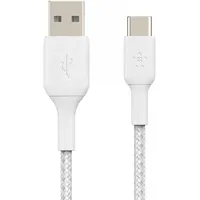 Belkin Boost Charge Usb-A - Usb-C Cable Braided, 3M, White