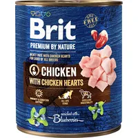Brit Premium by Nature Chicken with hearts - Wet dog food 800 g
