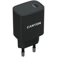 Canyon, Pd 20W Input 100V-240V, Output 1 port charge Usb-Cpd 5V3A/9V2.22A/12V1.67A , Eu plug, Over- Voltage  over-heated, over-current and short circuit protection Compliant with Ce Rohs,E