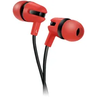 Canyon Stereo earphone with microphone, 1.2M flat cable, Red, 221212Mm, 0.013Kg