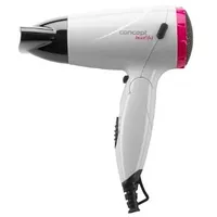 Concept  Beautiful Vv5740 foldable hair dryer, white and pink
