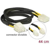 Delock Extension Cable Power 8 pin Eps male 2 x 4  female 44 cm