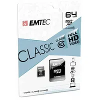 Emtec Microsdxc 64Gb Adapter Cl10 Classic Blister