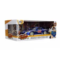 Jada Toys Vehicle with figure Street Fighter 1993 Mazda Rx7 1/24
