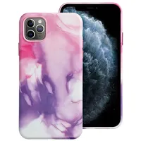 Leather Mag Cover case for Iphone 11 Pro Max purple splash