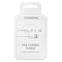 Samsung Combo Cable Usb Type-C  Micro-Usb - White Bulk Ep-Dg930Dwegww